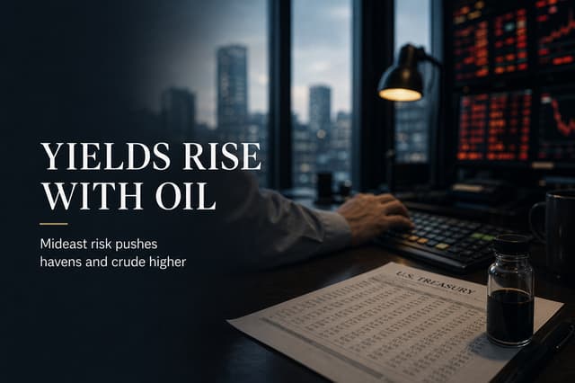 US Yields Edge Higher in Asia as Mideast Tensions Boost Oil Prices