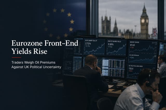 Eurozone Short-Term Yields Rise as Traders Weigh Oil Premium and UK Politics