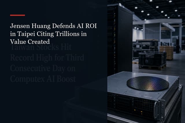 Jensen Huang Defends AI ROI in Taipei Citing Trillions in Value Created