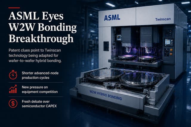 ASML Repriced on Hybrid Bonding R&D, Twinscan Tech Migration Could Reshape Advanced Packaging