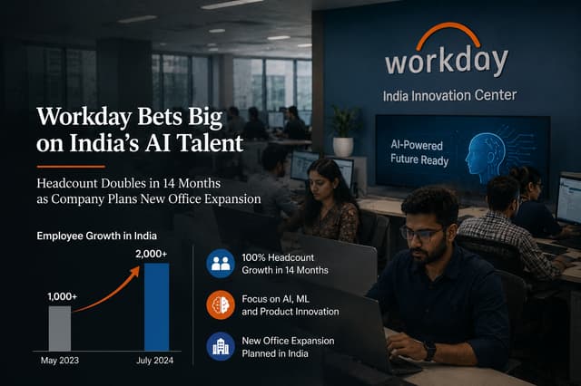 Workday inside India Expansion Plans Stepped Up with Double Headcount and Deep AI Investments