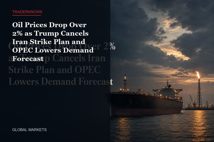 트럼프 이란 공격 취소로 국제유가 2% 이상 하락 및 OPEC 수요 전망치 하향 조정